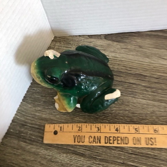 Vtg Chalkware Frog Statue - Picture 7 of 13